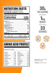 BulkSupplements primer plano textura del polvo para mezcla suave y sin grumos