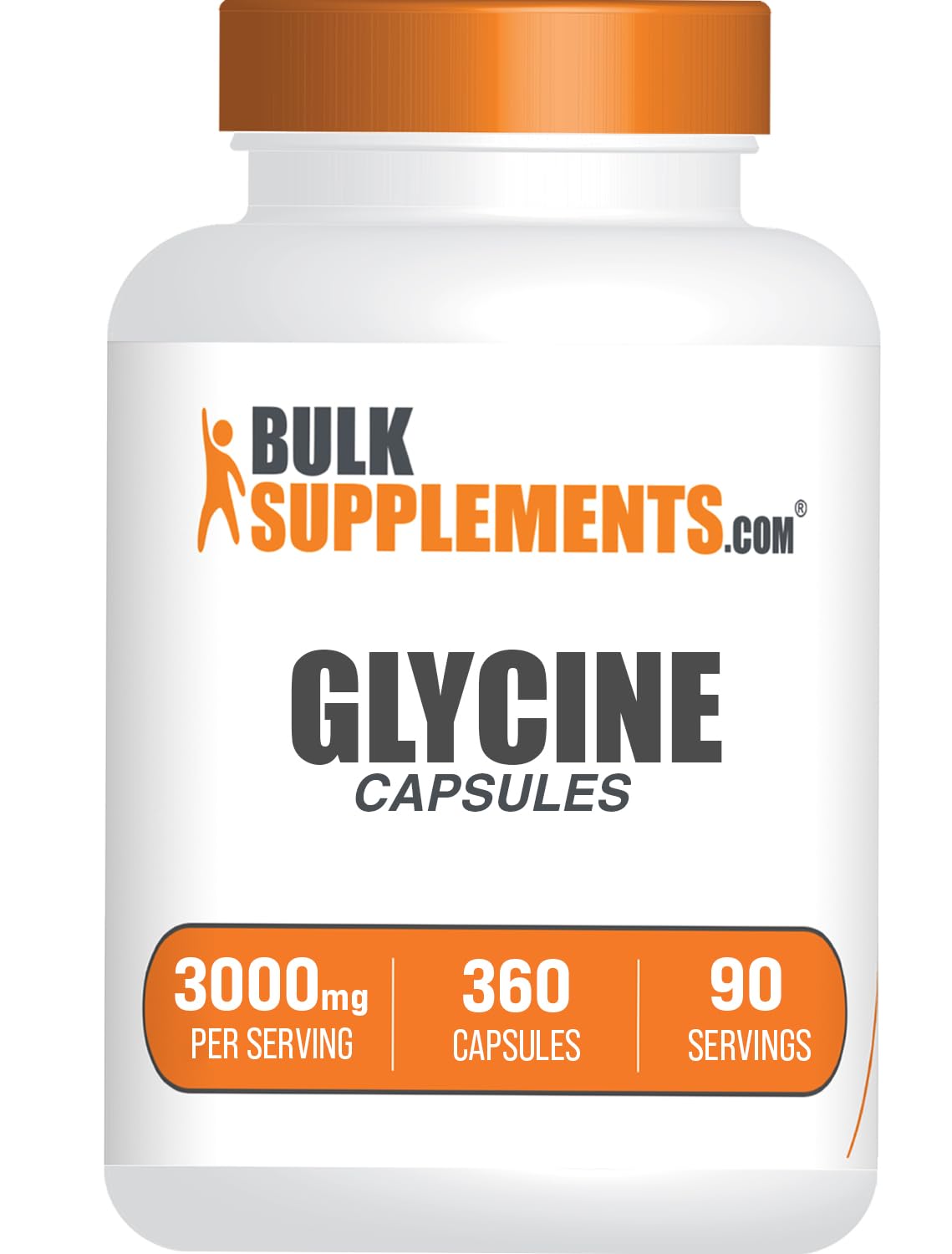 BulkSupplements envase frontal del producto mostrando etiqueta y cantidad