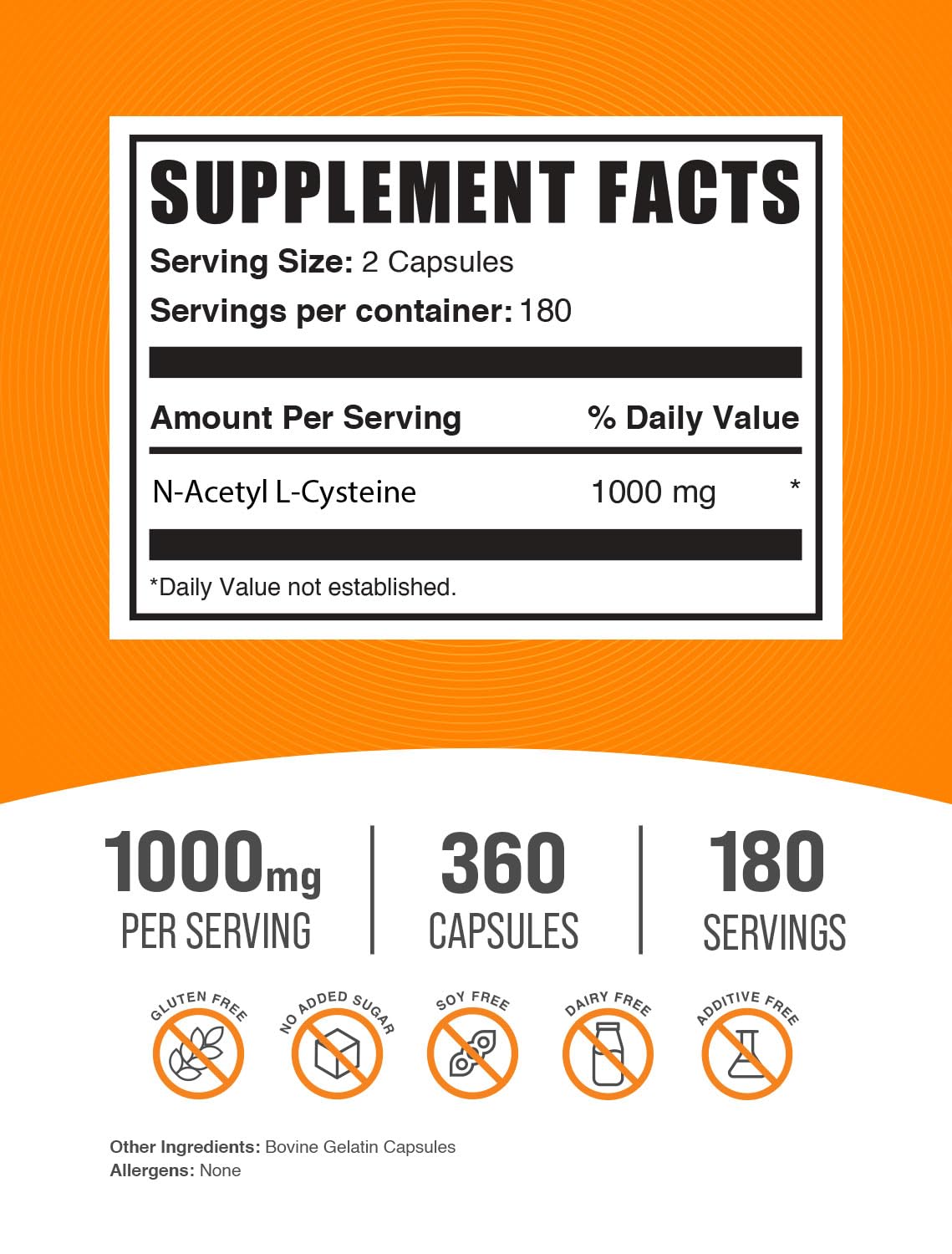 BulkSupplements detalle de cápsulas para apreciar tamaño y recubrimiento