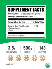 BulkSupplements primer plano de textura de polvo de remolacha, aspecto fino y fácil de mezclar