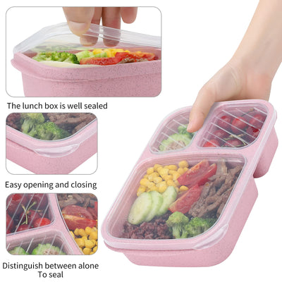 buluker caja abierta con tres compartimentos para organización de comidas
