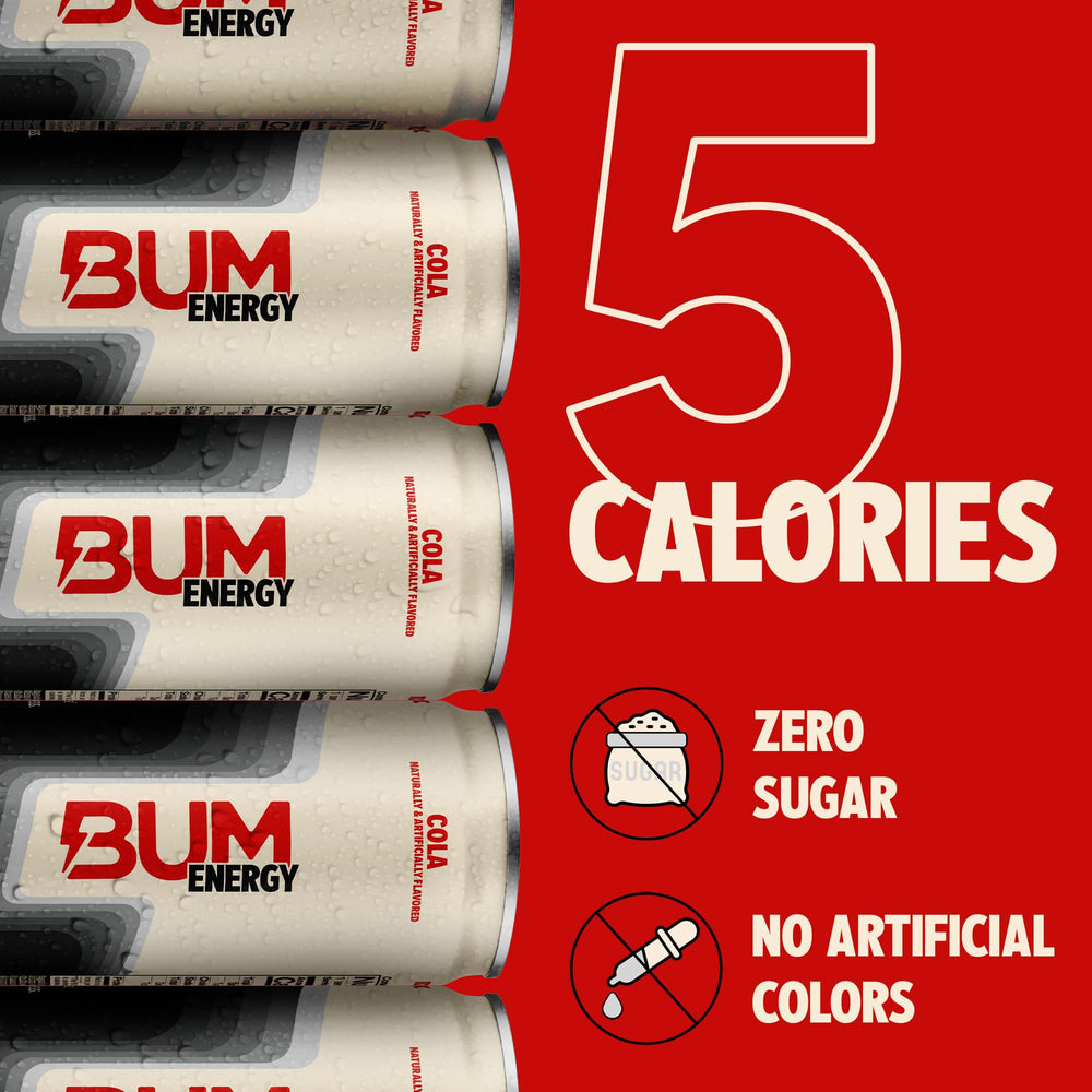 BUM Energy lata junto a una regla para visualizar tamaño real