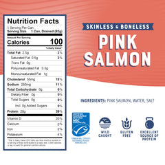 Bumble Bee close-up of salmon texture showing firm flakes and quality