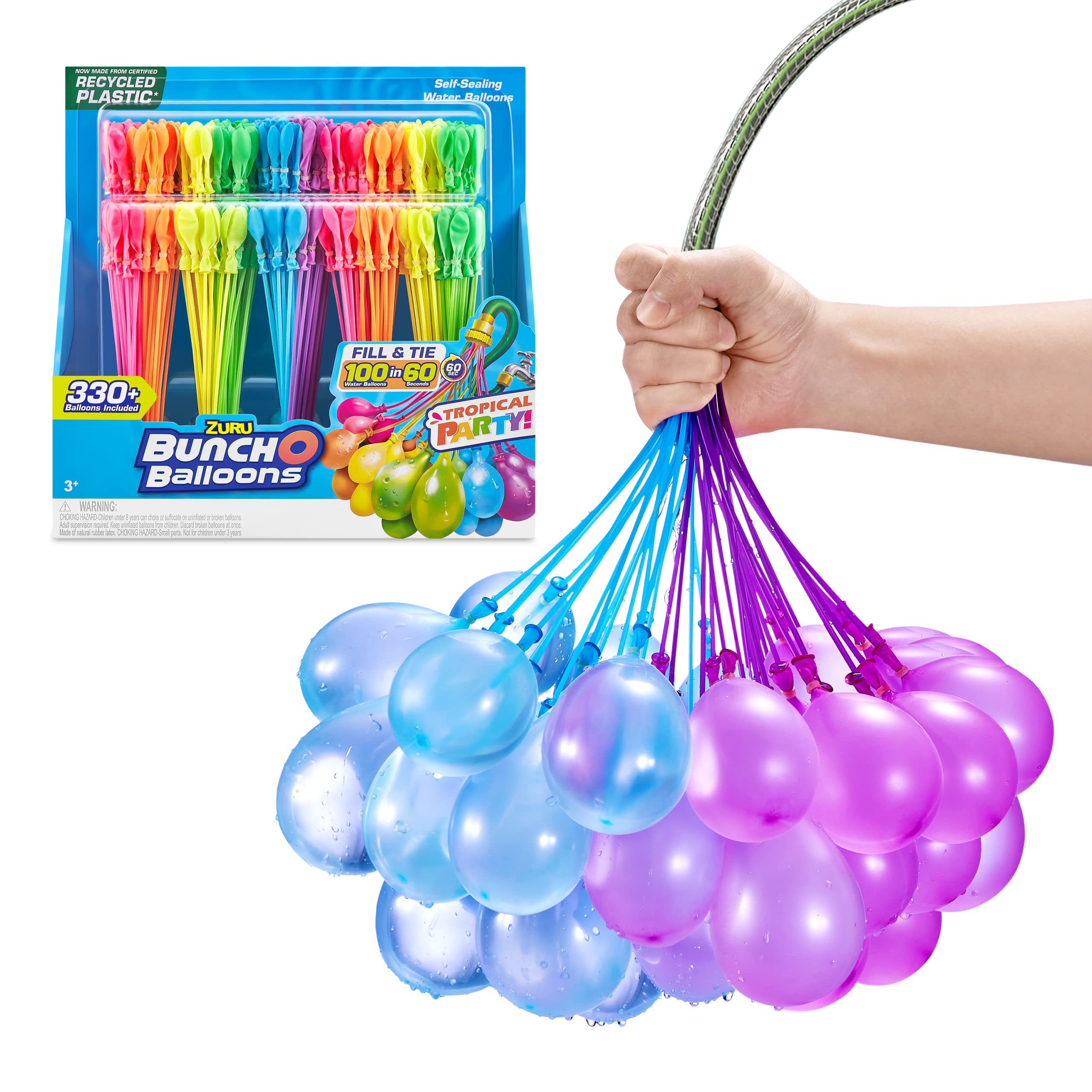 Bunch O Balloons tallo con globos listos para rellenar ventaja de rapidez