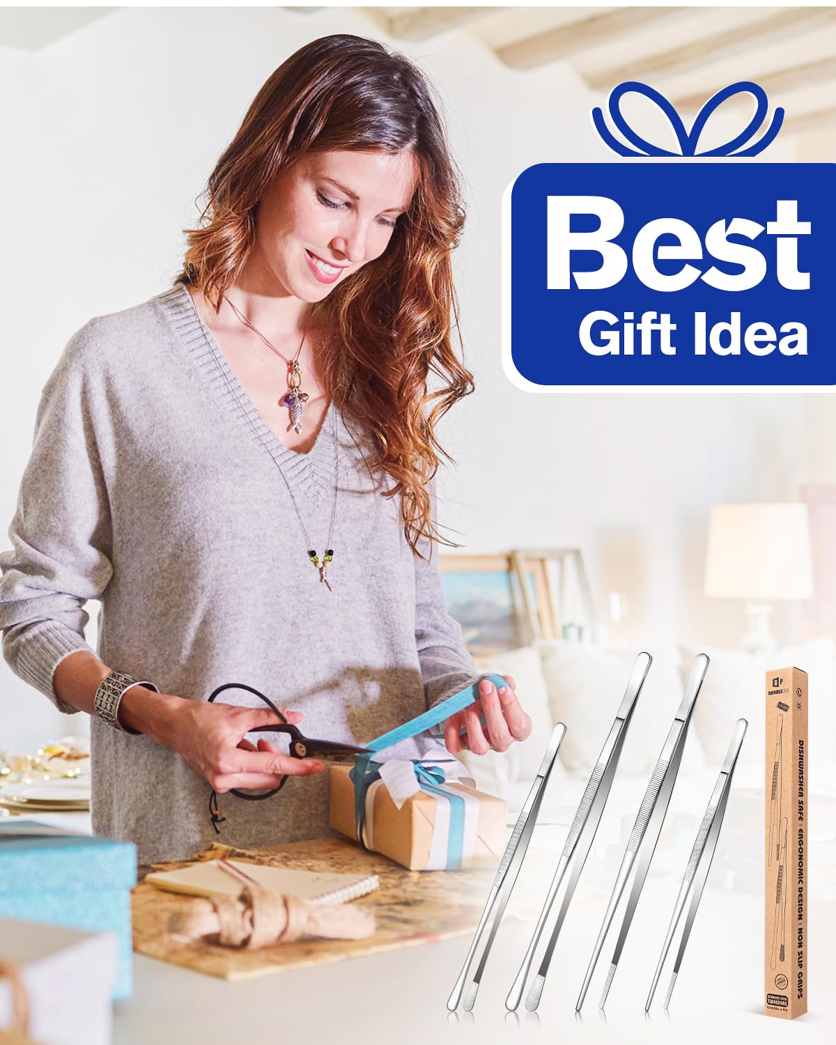 BUNDLEPRO pack con etiqueta y materiales, resistente y listo para regalo
