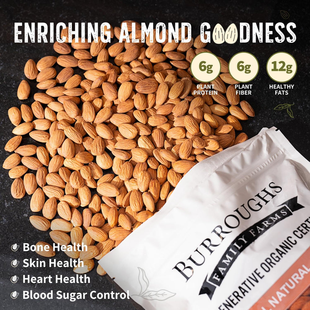 Burroughs Family Farms paquete de 3 lb junto a objeto para comparar tamaño y valor a granel