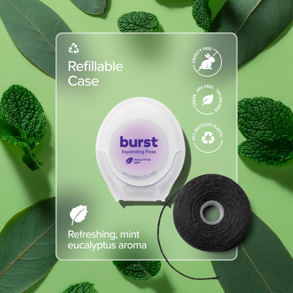BURST en baño junto a cepillo, muestra uso diario y comodidad