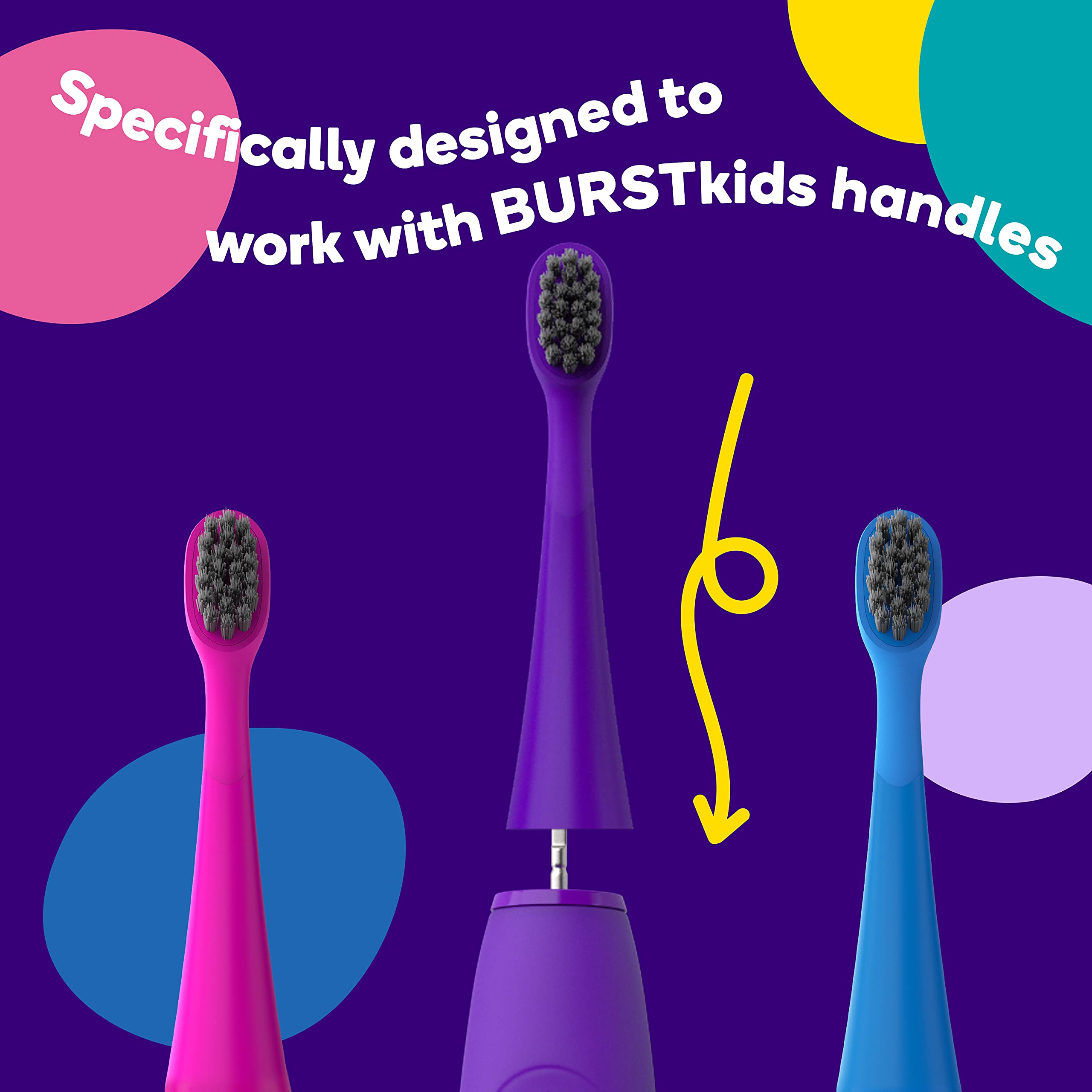 burst cabezal montado en cepillo demostrando compatibilidad exacta