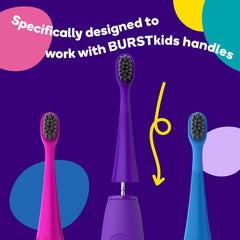 burst cabezal montado en cepillo demostrando compatibilidad exacta