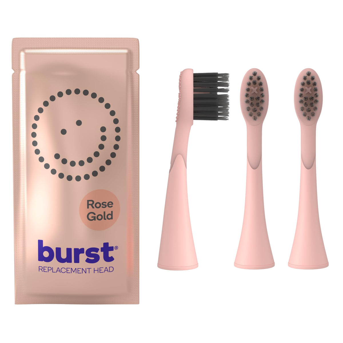 BURST cabezal frontal rose gold mostrando forma y estética elegante