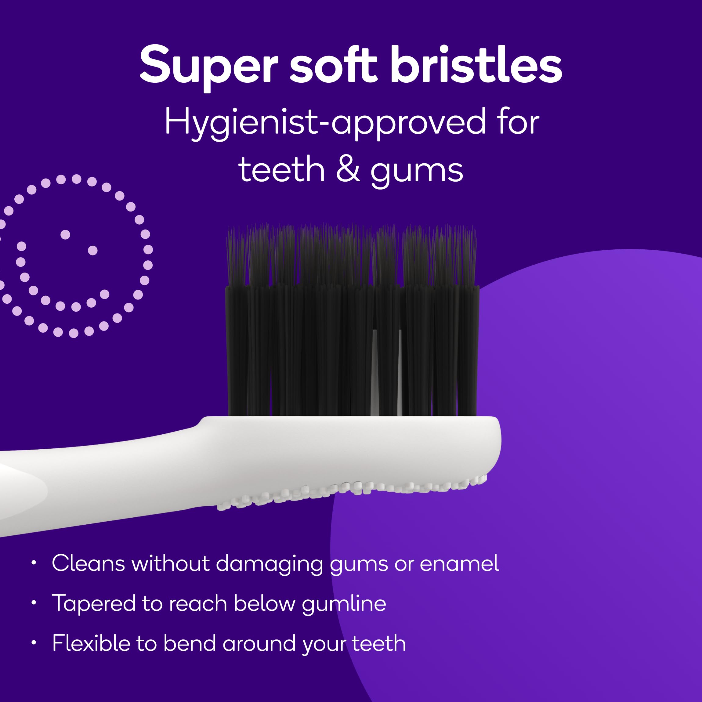 Burst detalle de cerdas con corte interdental para mejor limpieza