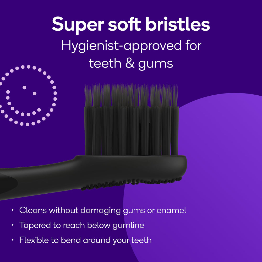 BURST detalle de las cerdas con corte interdental para mejor limpieza