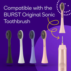 BURST empaque pack de tres cabezales rose gold listo para reemplazo