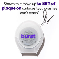 BURST hilo expandido en contacto con saliva mostrando mayor cobertura