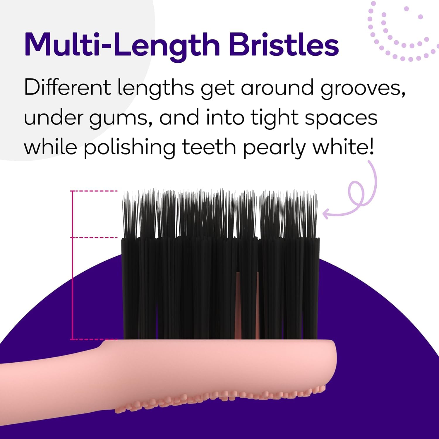 BURST primer plano de la textura de cerdas para limpieza precisa