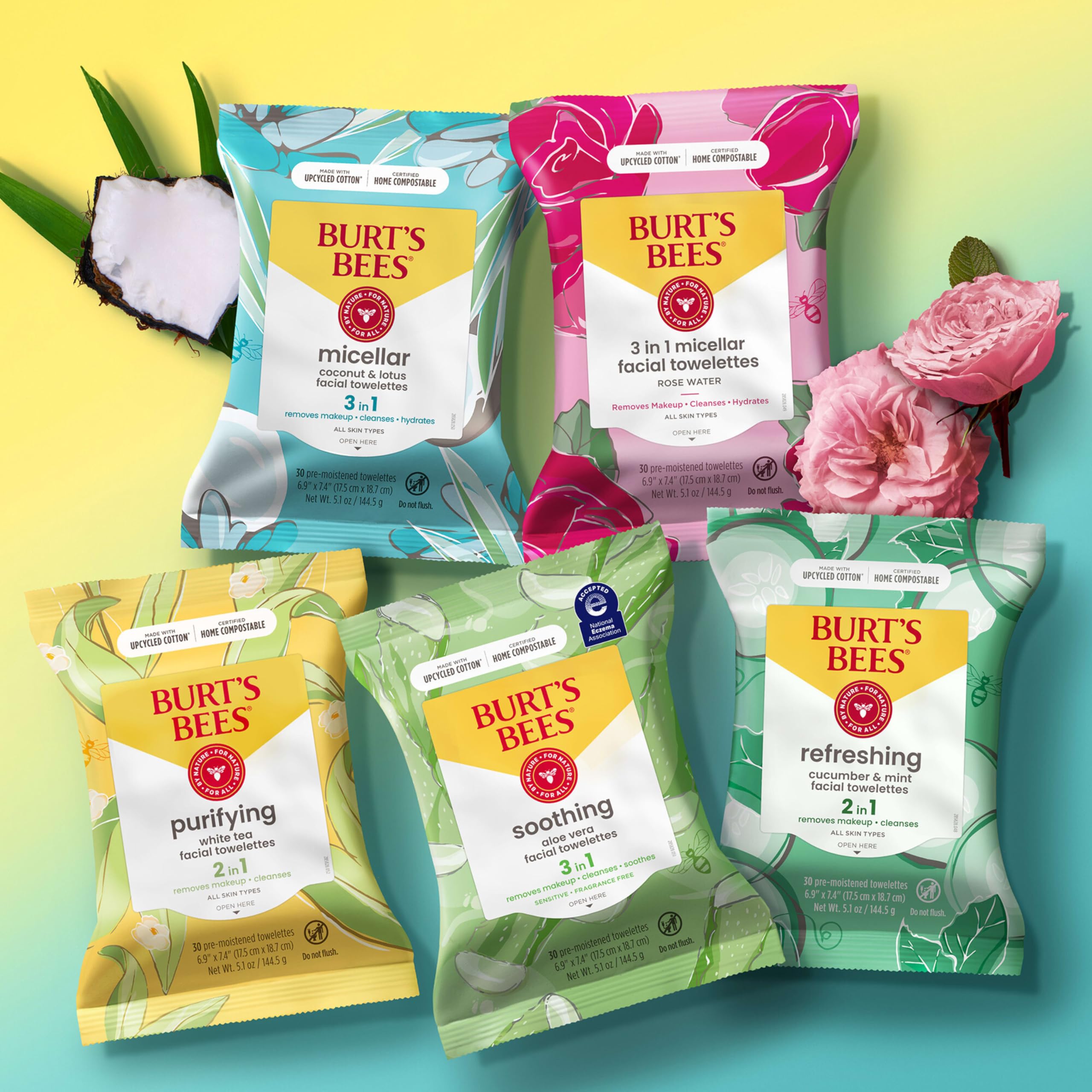 Burt's Bees etiqueta con certificación Leaping Bunny visible