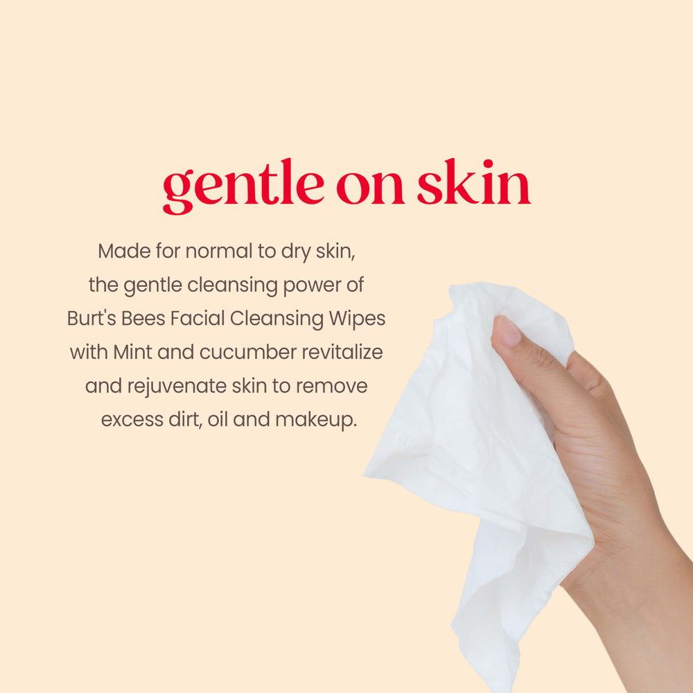 Burt's Bees close-up de tejido suave que protege la piel