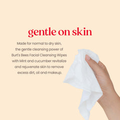 Burt's Bees close-up de tejido suave que protege la piel