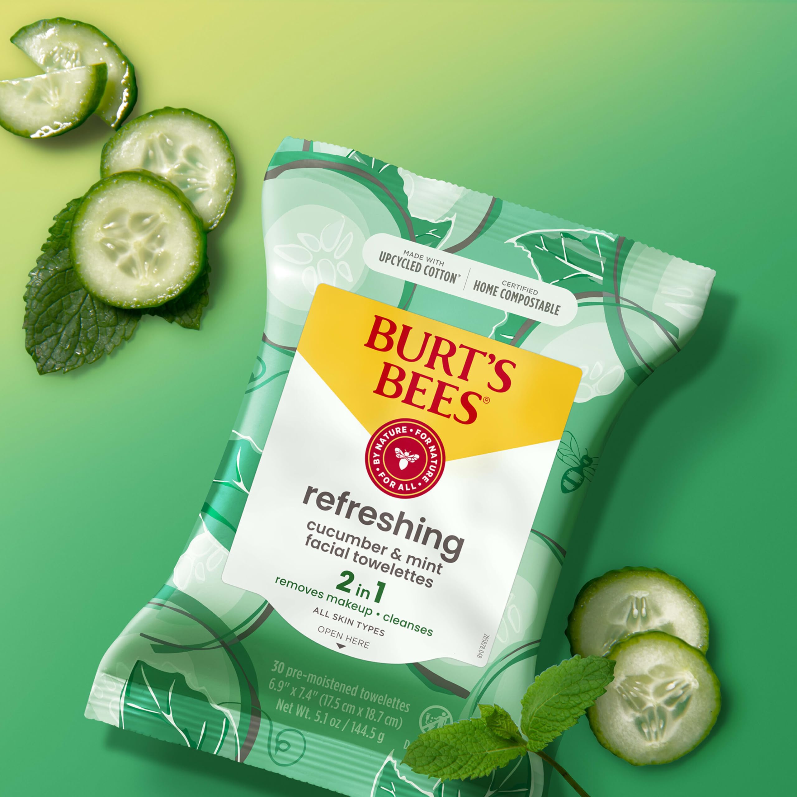 Burt's Bees empaque abierta resellable que conserva humedad