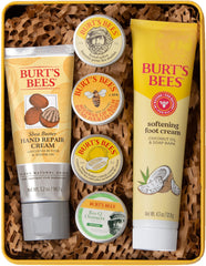 Burt's Bees lata regalo frontal mostrando seis productos, ideal para obsequio