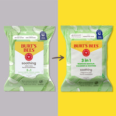 Burt's Bees toallita abierta textura suave para limpieza delicada