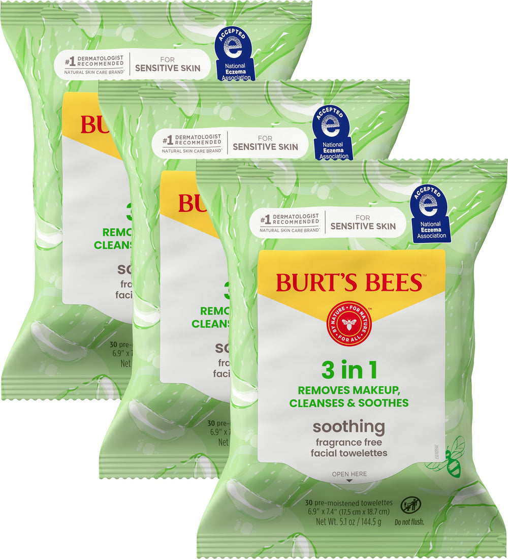 Burt's Bees frontal del paquete mostrando diseño y cantidad 30
