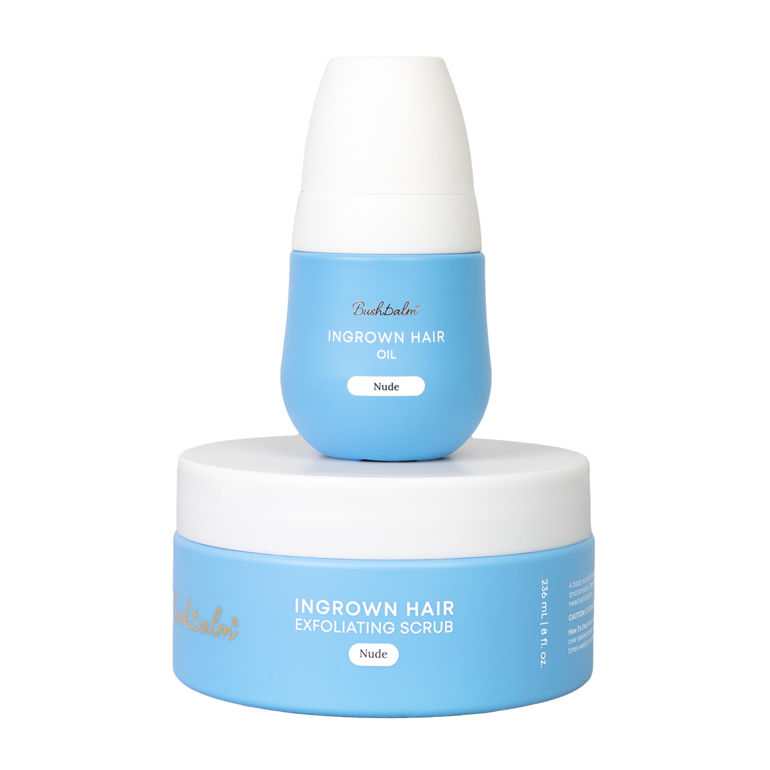 Bushbalm exfoliante Nude vista frontal, limpia e ilumina la piel