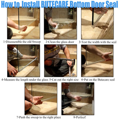Butecare ambiente de baño con la tira instalada mostrando aspecto limpio y libre de filtraciones