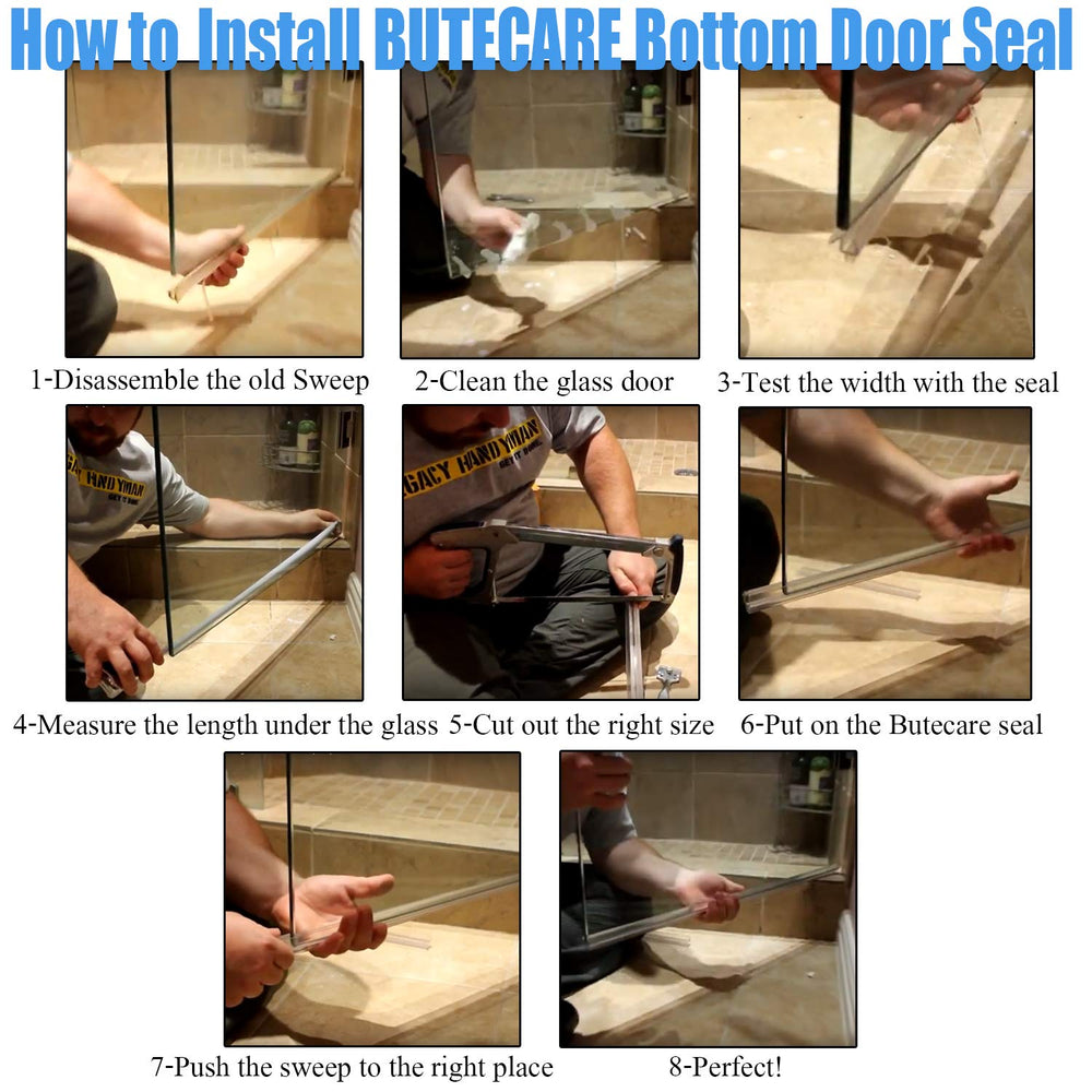 Butecare ambiente de baño con la tira instalada mostrando aspecto limpio y libre de filtraciones