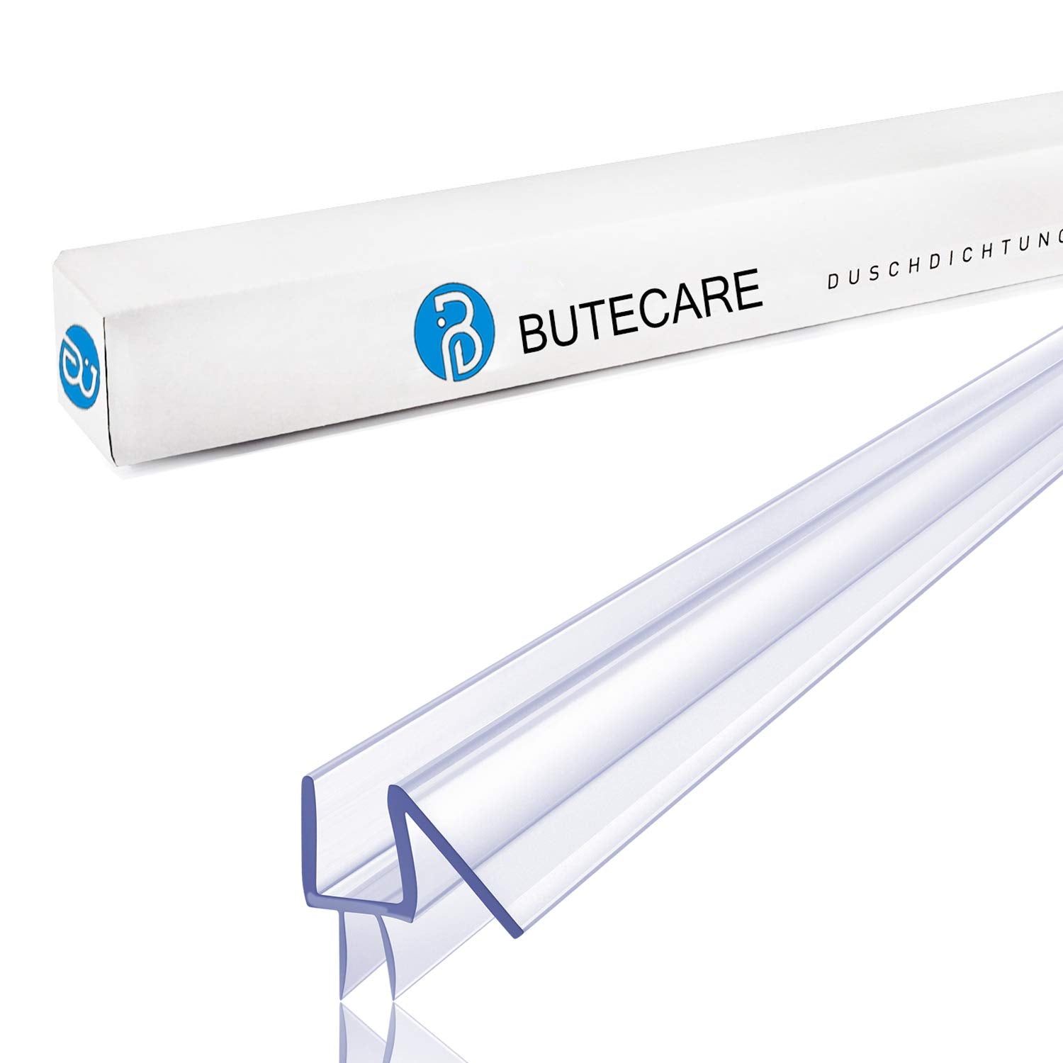 Butecare etiqueta con indicaciones de material y ajuste para vidrio de 3/8 pulgadas