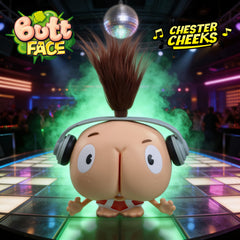 Butt Face Chester Cheeks close-up texture showing soft squeezable material benefit