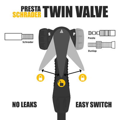 BV pump stable wide base beside ruler showing size and stable support