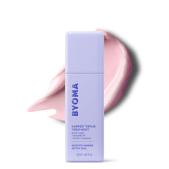 BYOMA envase frontal del Barrier Repair con diseño y beneficio hidratante