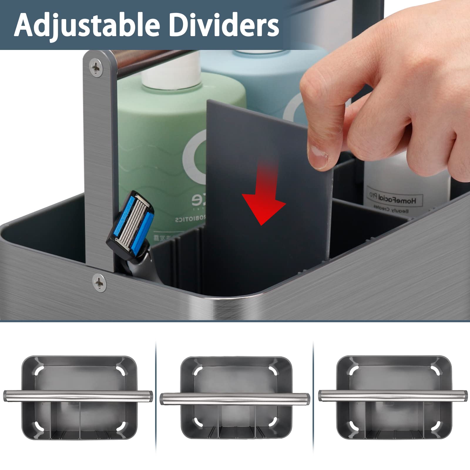 BYUNER caddy junto a objetos para comparar tamaño, ideal para dormitorios