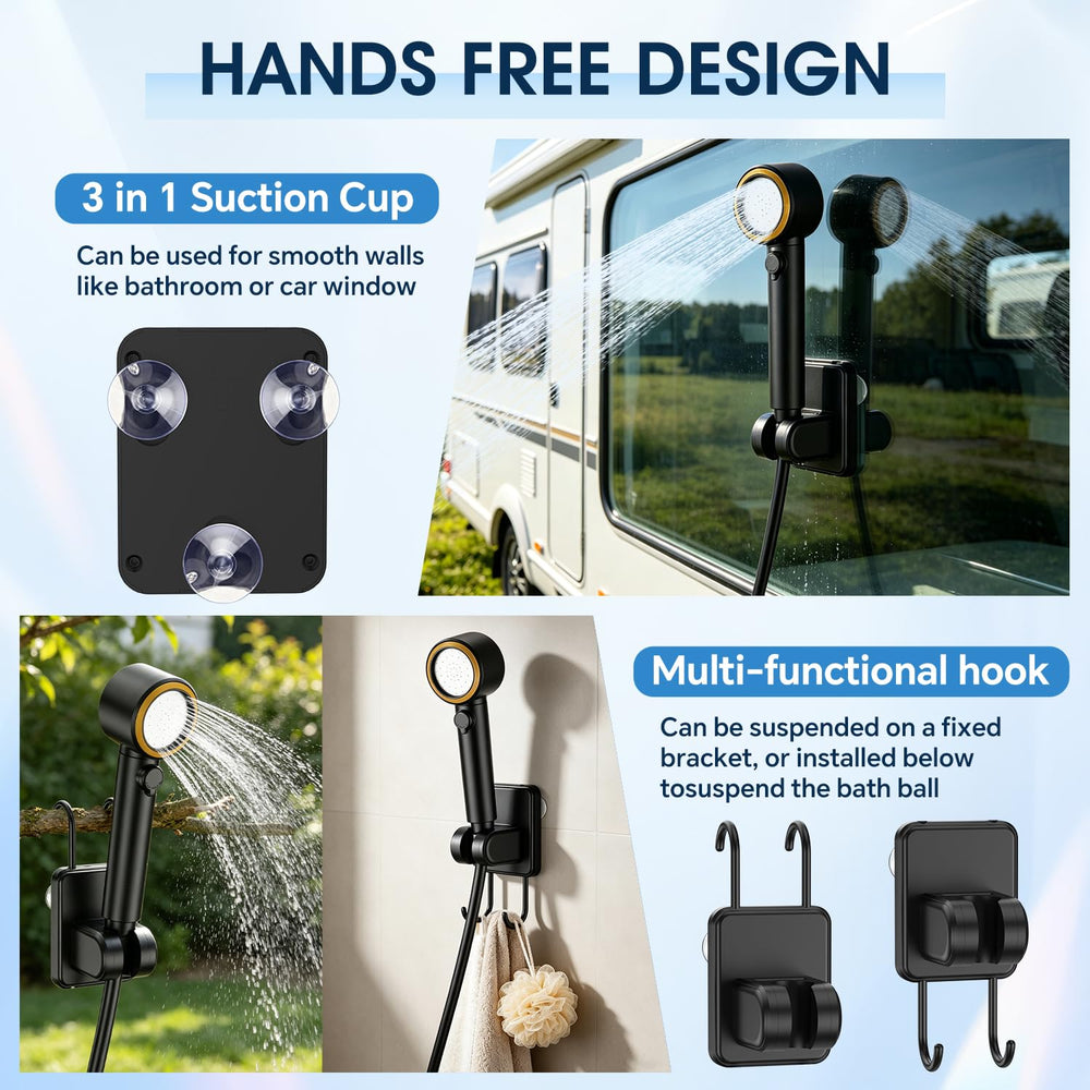BYUSFGH cabezal de ducha de mano con selector de modos para ahorro de agua