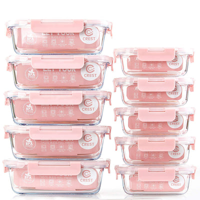 C CREST front packaging showing full 10-pack set and lids for easy identification and organisation