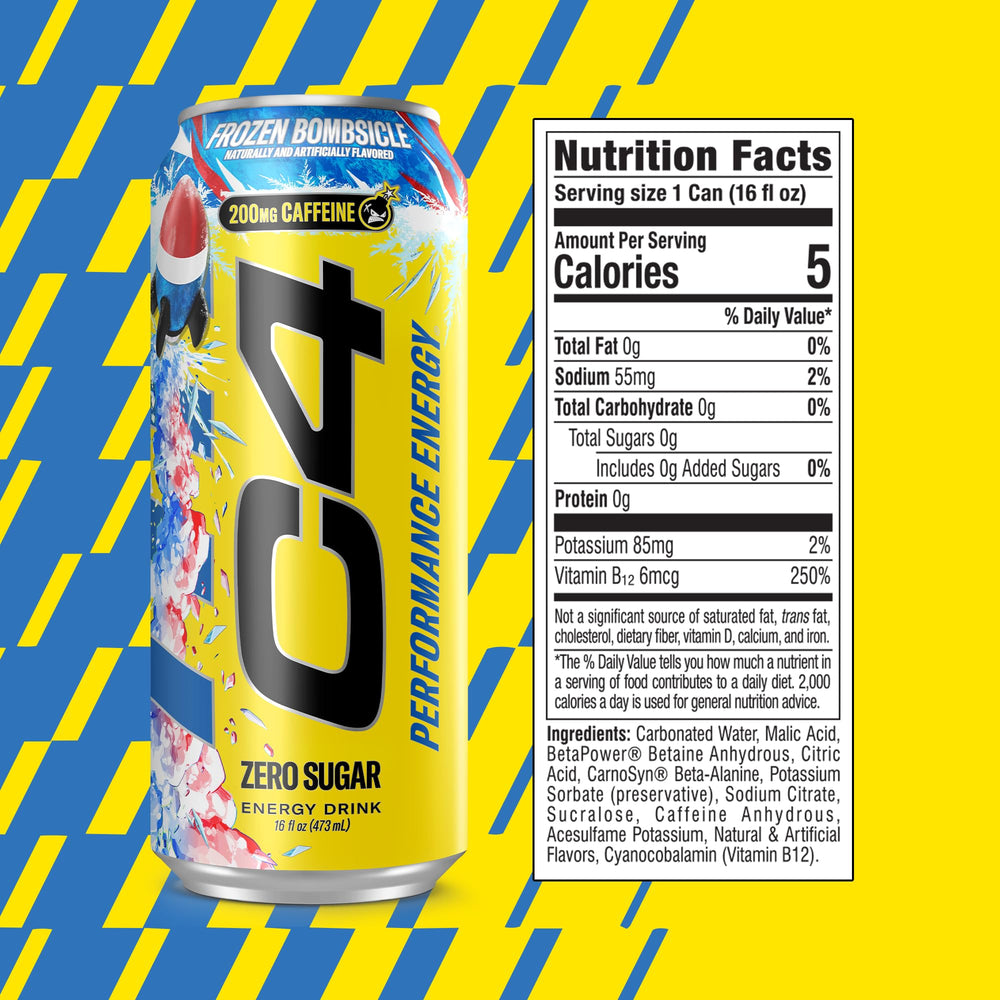 C4 close-up of can texture and pull-tab highlighting grip and freshness