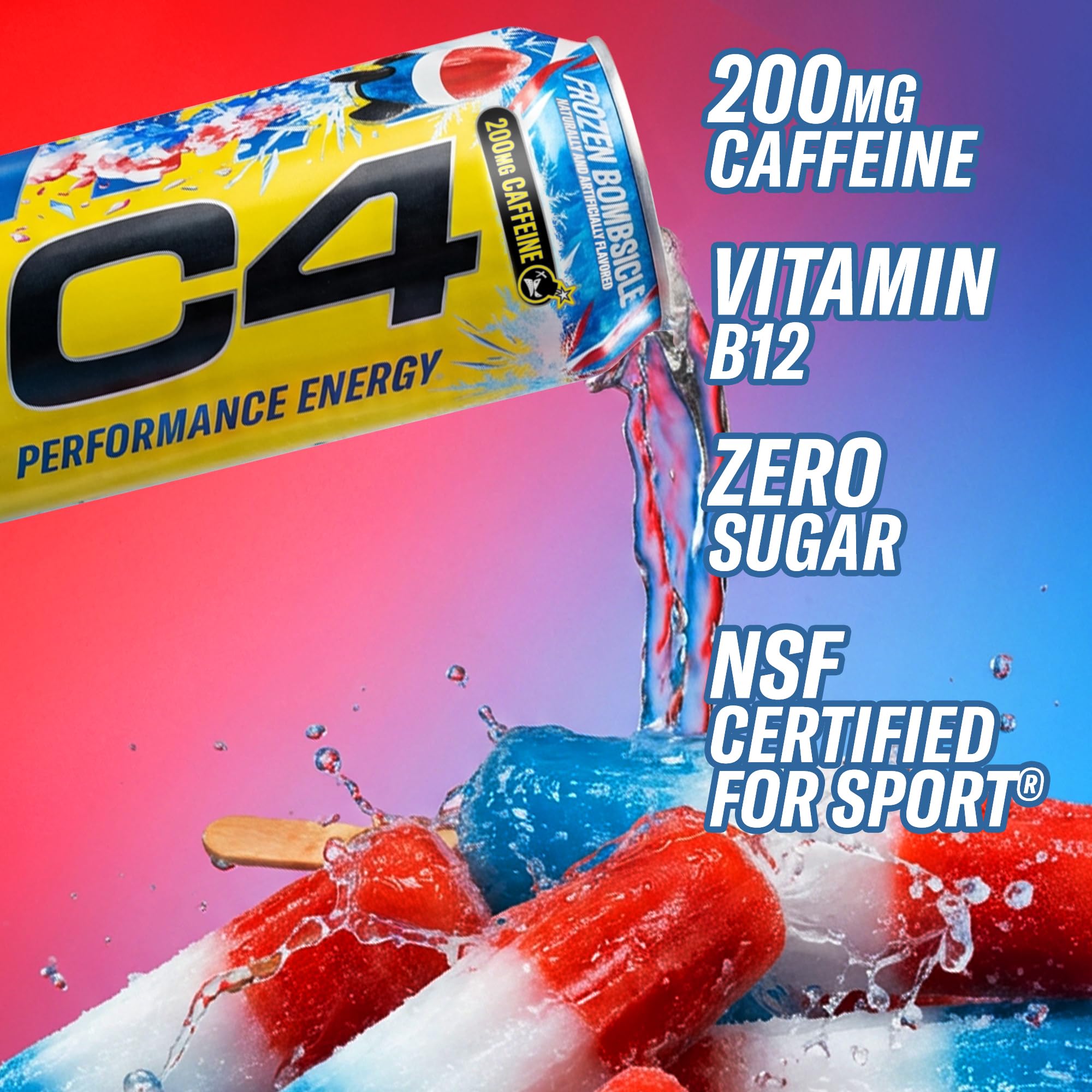 C4 can in hand showing 16 fl oz scale and portable energy convenience