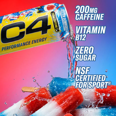 C4 can in hand showing 16 fl oz scale and portable energy convenience