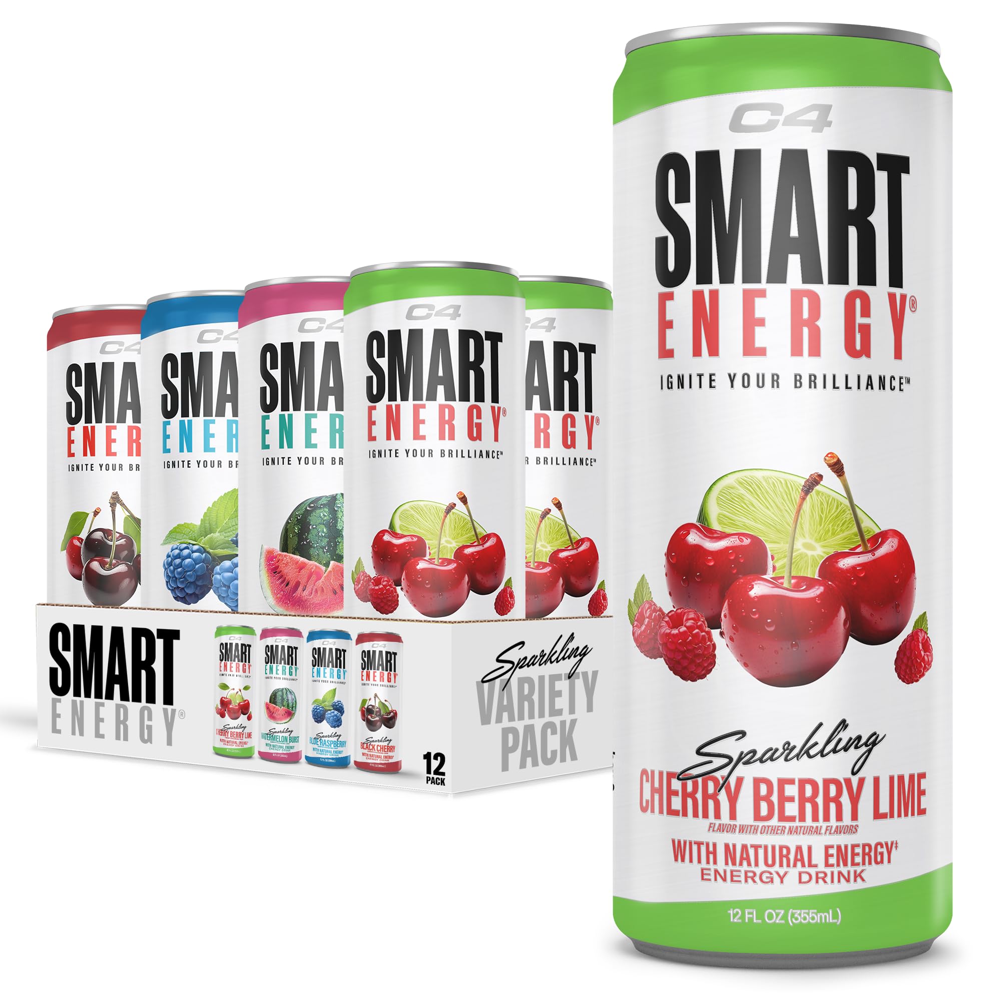 C4 lata frontal del pack mostrando marca y cero azúcar, ideal para energía