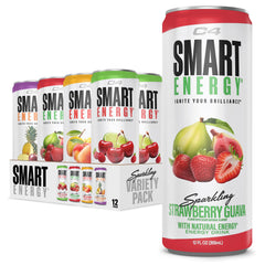 C4 Smart Energy pack frontal mostrando 12 latas y variedad de sabores