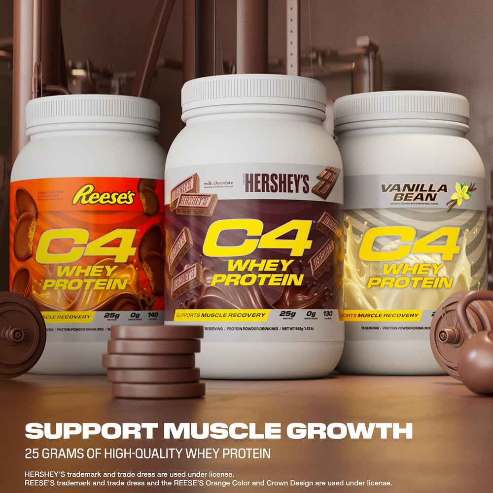 C4 Whey en cocina junto a desayuno proteico para complementar la dieta