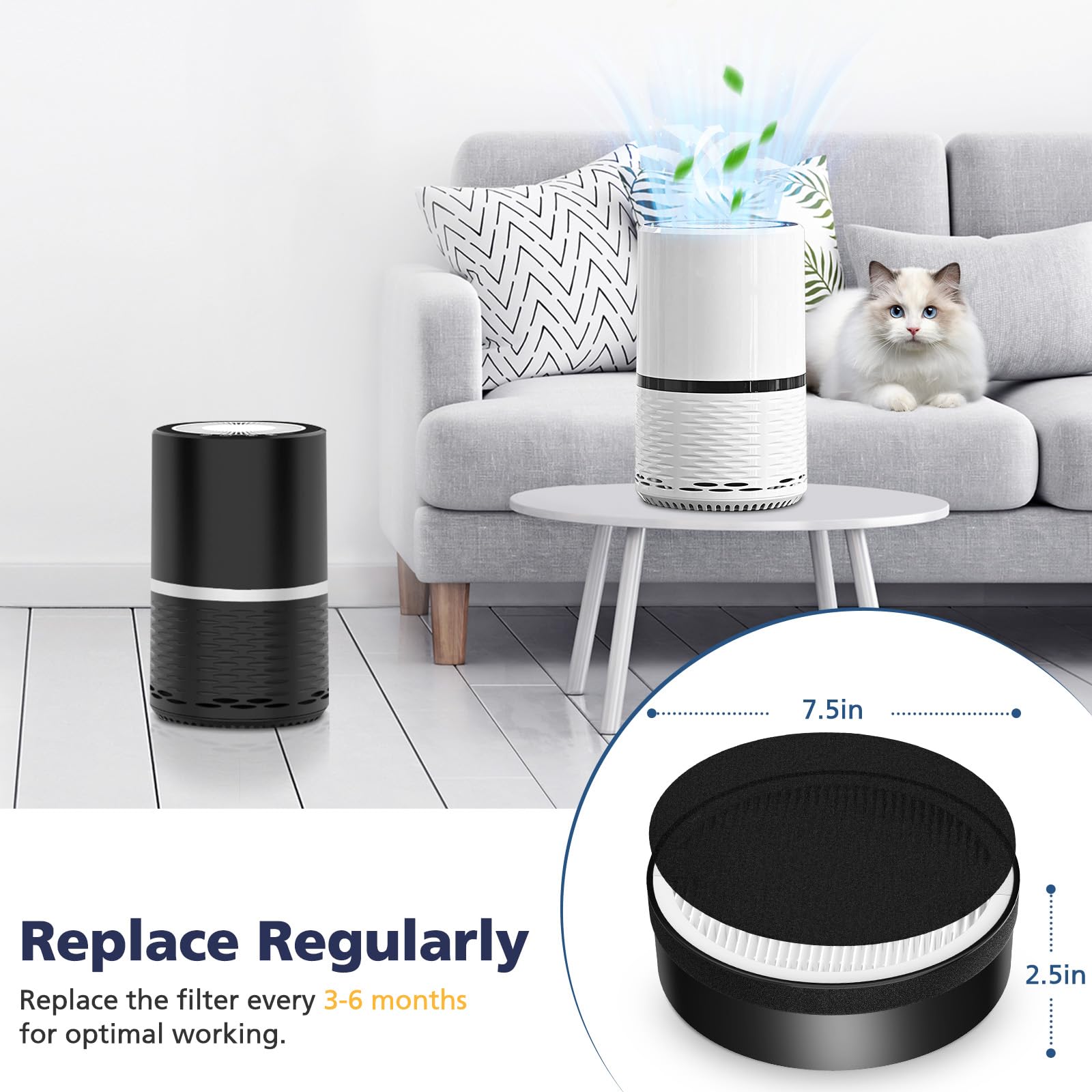 Cabiclean etiqueta con dimensiones para confirmar compatibilidad rápida