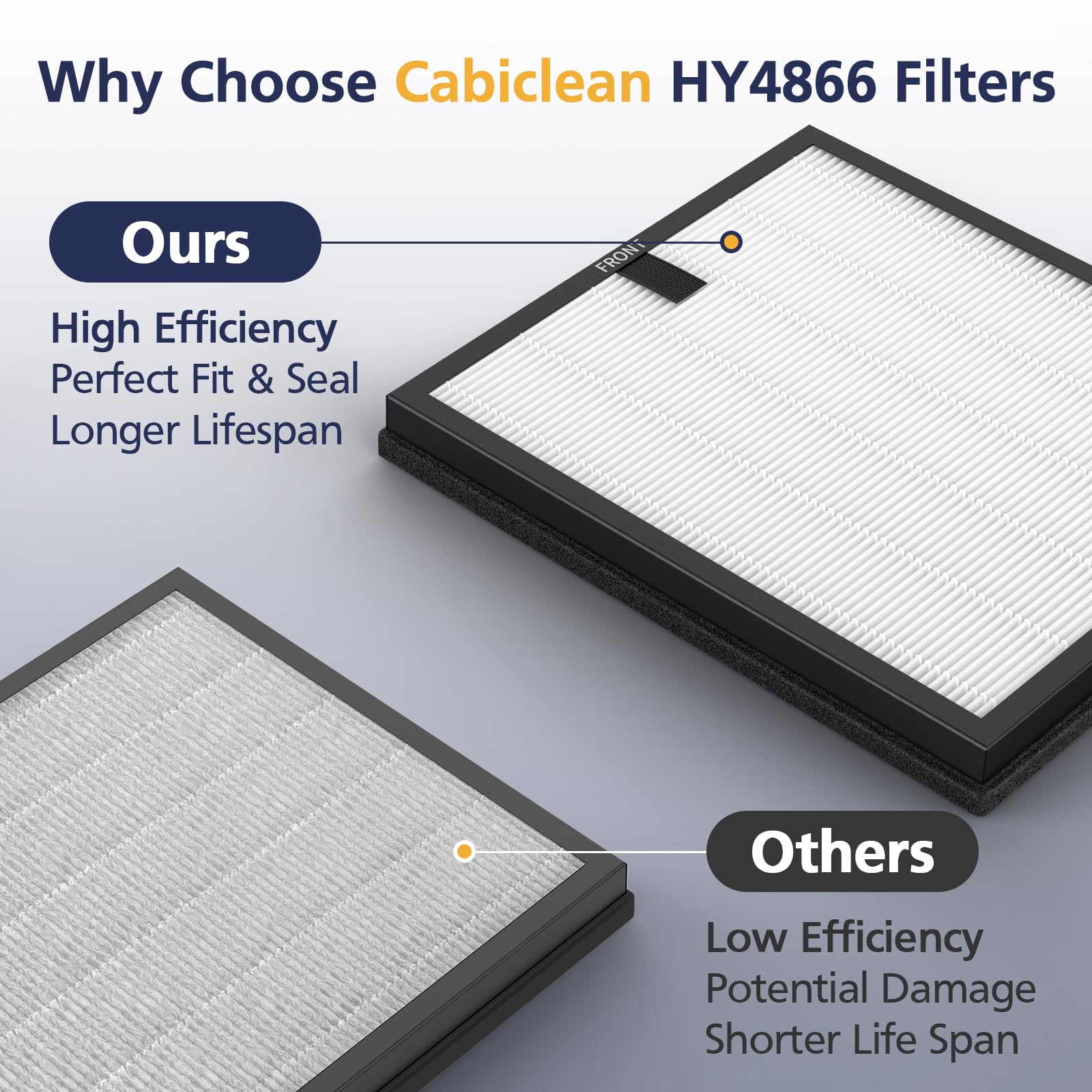 Cabiclean filtro siendo instalado en purificador compatible para mantenimiento fácil
