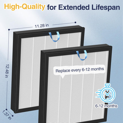 Cabiclean filter beside a bedroom purifier showing quieter operation and fresher air