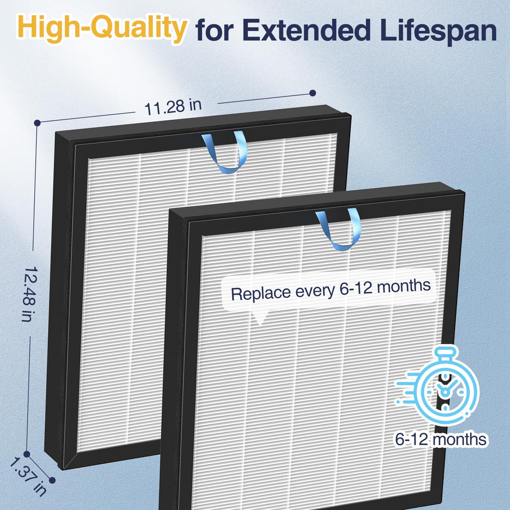 Cabiclean filter beside a bedroom purifier showing quieter operation and fresher air