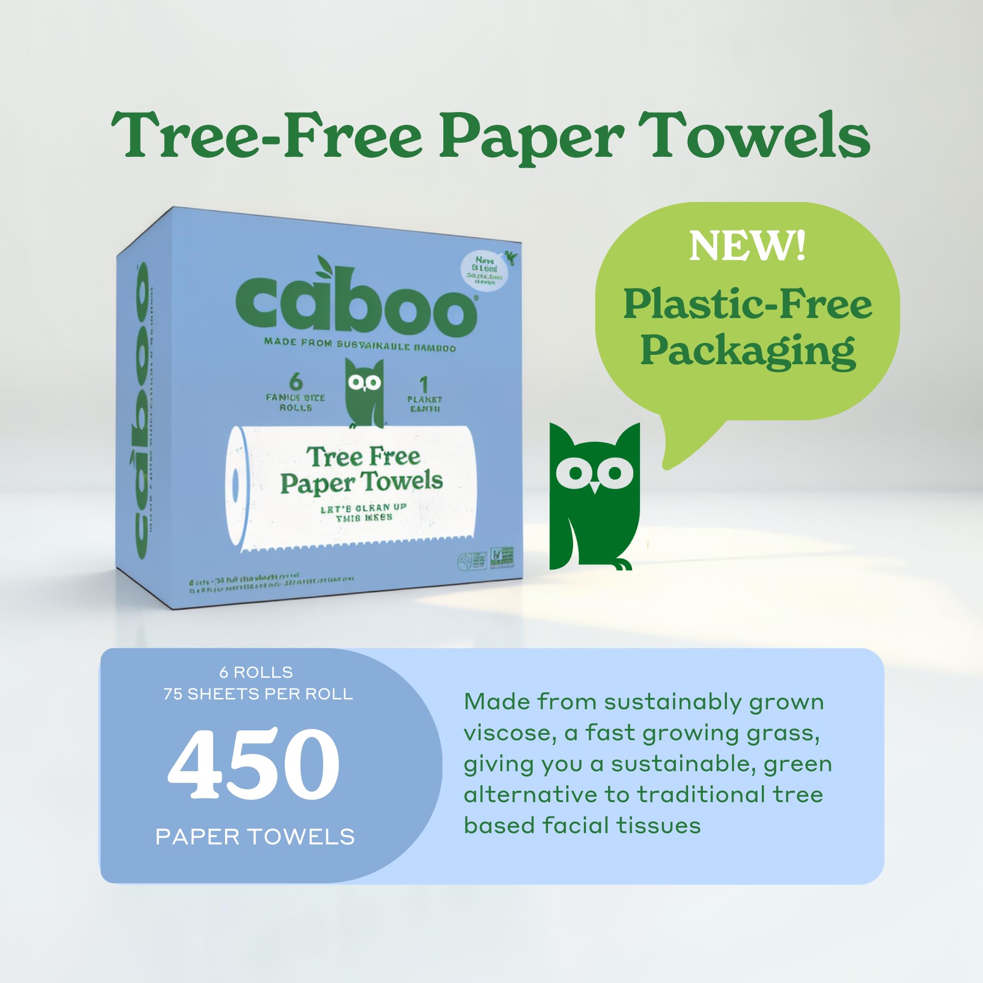Caboo hoja extendida ilustrando alta absorción y durabilidad