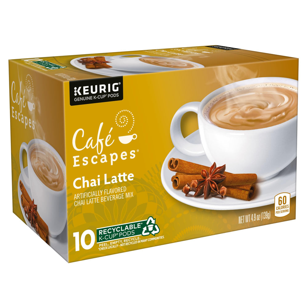 Café Escapes caja abierta con cápsulas, ideal para uso diario
