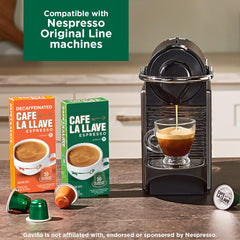 Cafe La Llave cápsula detalle aluminio protegiendo frescura y sabor