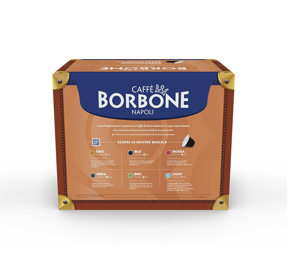 Caffè Borbone cápsula insertada en máquina Nespresso Original para extracción perfecta